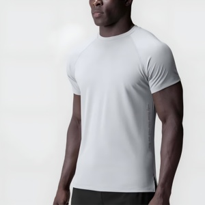 T-shirt de sport pour homme respirant à séchage rapide, idéal pour la gym et l'entraînement, décontracté à manches courtes, vêtement de sport personnalisable avec logo, vente en gros - Product Image 6