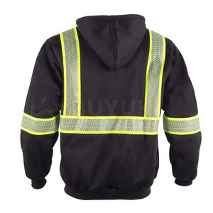 Chaqueta de Trabajo de Alta Visibilidad, Resistente al Viento, Transpirable, con Protección Contra Incendios, Reflectante, para Obras de Construcción, con Capucha, Impermeable - Product Image 2