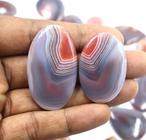 Cristales de Cabujón de Ágata de Botsuana Sueltos al por Mayor, Piedras Preciosas Naturales Rojas de 20-40 mm, Marca IRFAN GEMS, 100 g MOQ para la Fabricación de Joyas - Product Image 2