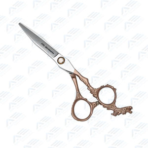 Ciseaux de coiffure poignée en acier inoxydable fournitures de Salon de coiffure émoussées 7.0 pouces Instruments de beauté haut de gamme cisailles de coupe de cheveux - Product Image 5