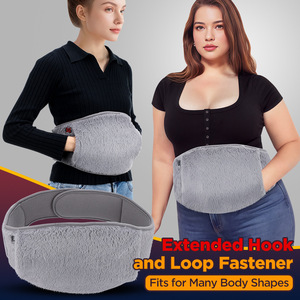 Factory Custom Graphene Heating Waist Belt USB Electric Abdomen Hand Warmer 2in1 Plush Cordless Winter Office Pain Relief - Product Image 5