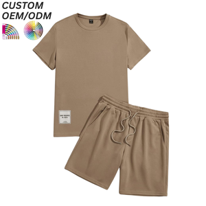 Conjuntos de Camisetas de Punto Transpirables para Hombre, Ligeras, Casuales, de Verano, con Logotipo Personalizado, Soporte OEM ODM para Venta al Por Mayor - Product Image 1