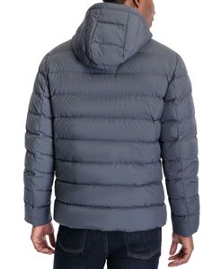 เสื้อแจ็คเก็ตและเสื้อโค้ทผู้ชายแบบกำหนดเอง เสื้อโค้ทกันหนาวแฟชั่นหนังแบบสปอร์ต เสื้อโค้ทพัฟเฟอร์ไซส์ใหญ่ เสื้อโค้ทลำลองแบบบับเบิ้ลสำหรับผู้ชาย - Product Image 4