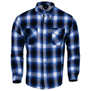 Camisas de Kevlar Personalizadas de Alta Calidad 2026, Camisas de Kevlar a Cuadros para Motociclismo para Hombre con Diseño Personalizado - Product Image 1