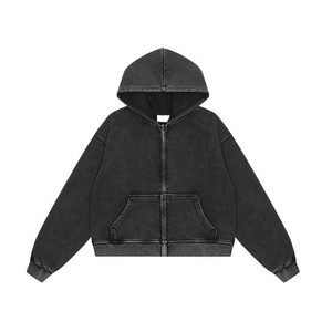 Wholesale College Style <b>Zip</b> Hoodie Premium Campus Wear Hoodie Men OEM Custom Production - Product Image 3