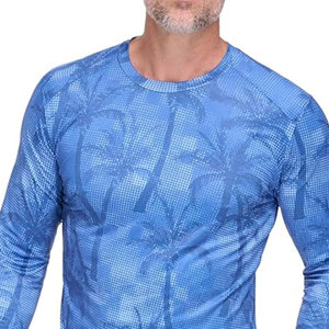 ผู้ผลิตจากโรงงานโดยตรง เสื้อรัดรูปแขนยาว แห้งเร็ว สีพื้น รับสั่งทำลายพิมพ์แบบ Sublimation สำหรับผู้ชาย - Product Image 5