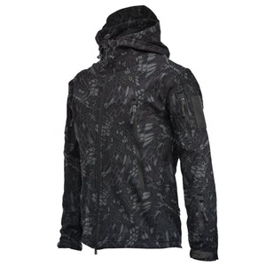 Veste Softshell imperméable en molleton 100% coton de qualité supérieure pour homme, logo personnalisé, fermeture éclair sur le devant, capuche, écologique, pour l'extérieur - Product Image 6