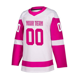 Maillot de hockey sur glace personnalisé blanc et vert en dentelle royale, service OEM, 100 % polyester, séchage rapide, respirant, nom d'équipe personnalisé - Product Image 3