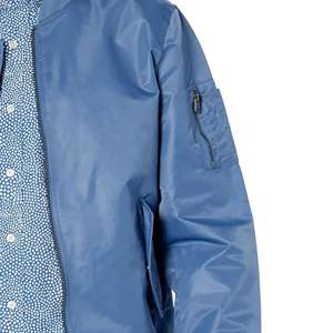 Chaqueta de Piloto MA1 para Hombre con Logotipo Personalizado OEM, Cuello Alto, Estilo Casual, Cierre de Cremallera, Chaqueta Teñida para Otoño - Product Image 3