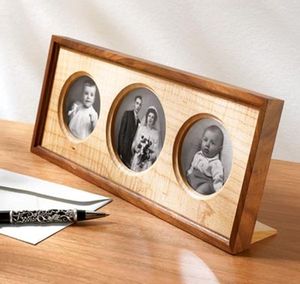 New Design Rectangle Style Stylish Tabletop Eco-Friendly Modern Silk Screen Printed Decorative Wooden Photo Frame - Product Image 1
