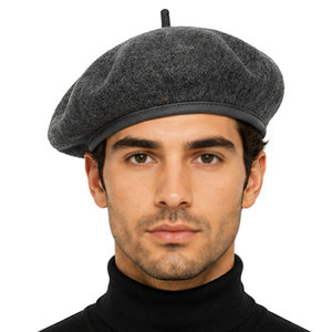 Unisex Wool <b>Beret</b> Hat Premium Soft Felt Winter Fashion Headwear Classic Round Design Comfortable Daily Outdoor Styling - Product Image 2