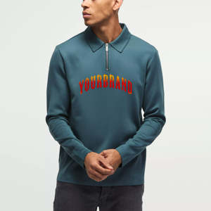 Camiseta polo de color personalizado para hombre, 100% algodón, corte holgado, manga corta, logotipo impreso DTF personalizado, camiseta polo hip hop para hombre - Product Image 1