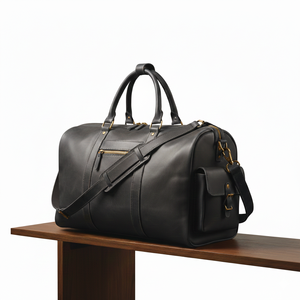 Bolsa de Viaje Ligera de Algodón Beige de Lujo con Cierre, Correa de Hombro Ajustable y Diseño Elegante para Llevar en la Mano - Product Image 5