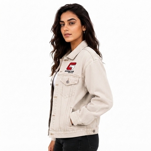 <b>Custom</b> Branding Manufacturer Solutions High Quality Women <b>Denim</b> <b>Jacket</b> Comfortable Everyday <b>Denim</b> Apparel with OEM Service - Product Image 2
