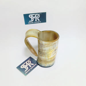 Jarra de cerveza de cuerno africano, taza de bebida única con acabado Natural hecho a mano para regalos de bodas, fiestas rústicas y ocasiones especiales - Product Image 1