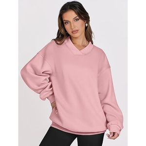 Envío Inmediato, Sudadera de Invierno para Mujer, Color Naranja, Diseño Sólido, 100% Algodón Felpa, Logotipo Personalizado, Venta al Por Mayor para Minoristas - Product Image 1