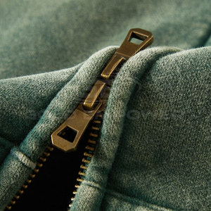 Colección Casual de Moda, Sudadera con Capucha y Cierre de Cremallera 100% Algodón con Lavado Ácido, con Bolsillo y Capucha para un Estilo Urbano, Ropa de Invierno - Product Image 4