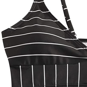 Conjuntos de natación para mujer, traje de baño bikini para niñas, conjunto de traje de baño elegante con hombros descubiertos - Product Image 6