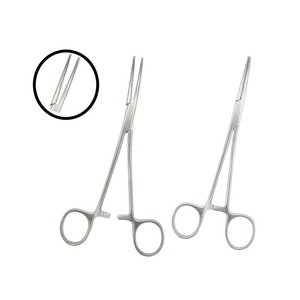 Pinzas Hemostáticas Curvas y Rectas Manuales de Acero Inoxidable al por Mayor, Instrumento Quirúrgico, Fabricante de Pakistán - Product Image 1