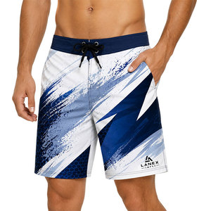 Shorts de bain pour hommes personnalisés avec motif abstrait, séchage rapide, pour le surf, la natation, la plage, légers, pour les sports nautiques - Product Image 1