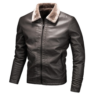 Nouveau Causal Vintage Veste En Cuir Manteau Hommes Printemps Outfit Design Motor Biker Poche PU Veste En Cuir - Product Image 5