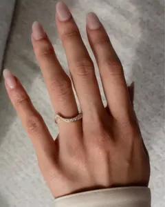 แหวนมอสซาไนต์ทรงอินฟินิตี้ เงินแท้ 925 ชุบทอง ประดับเพชรเต็มวง ปรับขนาดได้ เครื่องประดับหรูหราสำหรับผู้หญิง ของขวัญ - Product Image 2