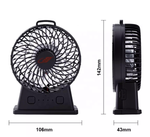 Ventilador de Mano GongTian F95E sin Aspas, con Motor sin Escobillas, a Batería, para Exteriores, con Control por Botones, Diseño de Reloj, de Plástico - Product Image 5