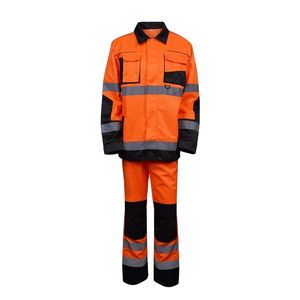 Vêtements de travail unisexes PUFFIN SPORTS, directement de l'usine, en maille polyester réfléchissante fluorescente, antistatiques, détectables par détecteur de métaux, certifiés CE - Product Image 2
