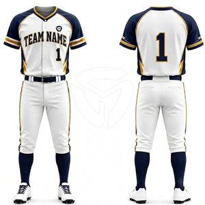 Professional Baseball Uniform For <b>Men</b> Jersey And Pants Set Lightweight Breathable Team Sports Apparel For Practice And Games - Product Image 2