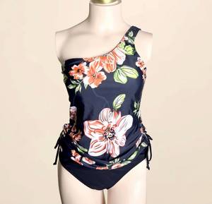 2026 <b>Womens</b> One-piece <b>Tankini</b> Swimsuit Floral Print Breathable Customizable Front Logo Wholesale Pakistani Supplier - Product Image 3