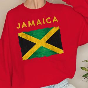 เสื้อสเวตเตอร์ผู้หญิงแบบถักลายธงชาติจาเมกา - Product Image 2