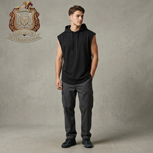 Wholesale OEM Customized Men's Pullover <b>Hoodies</b> Lightweight Design Solid Color Winter <b>Plain</b> Dyed Fleece Lined Oem Service - Product Image 4