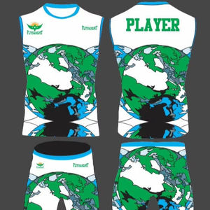 ชุดฟุตบอลพิมพ์ลายดิจิตอลหมายเลขโลโก้แบบกำหนดเอง 7 7 ผลิตจากโพลีเอสเตอร์ 100% ระบายความชื้นได้ดี คอจีน แขนครึ่งตัว สายรัดรูปตัว T - Product Image 1