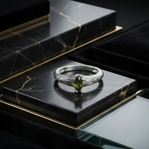 DIVYORO แหวนเงินรูปใบไม้และเถาวัลย์สำหรับผู้หญิง - Product Image 3