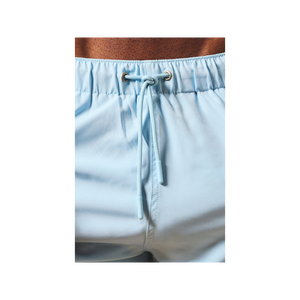 Pantalones Cortos Casuales de Color Azul Claro para Hombre, Cintura Media, Cierre Elástico, Tejido Transpirable, Corte Corto - Product Image 3