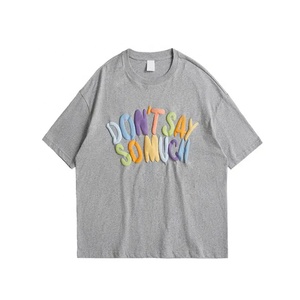T-shirt <span class=keywords><strong>da</strong></span> <span class=keywords><strong>uomo</strong></span> blu a maniche corte con stampa del simbolo del dollaro bianco sul retro, casual, girocollo, vestibilità regolare, in jersey di cotone, stile streetwear. - Product Image 6