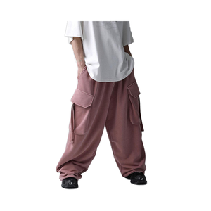 Vente en gros de pantalons de survêtement décontractés pour hommes personnalisables pleine longueur avec cordon de serrage design à la mode lourd nouveauté - Product Image 1