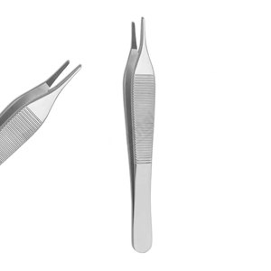 Pince à épiler dentaire Adson 12cm pince à épiler dentaire en acier inoxydable pince à épiler dentaire autoclavable coton tenant le Pakistan - Product Image 1