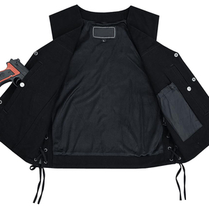 Chaleco Vaquero para Hombre, Doble, Resistente, Único, Sin Mangas, Chaqueta Vaquera, Ajustada, de Algodón, a la Moda, Ropa Moderna para Hombre - Product Image 3