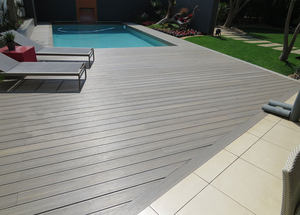 BESTOO DECKING Revêtement de <span class=keywords><strong>terrasse</strong></span> antidérapant <span class=keywords><strong>en</strong></span> composite <span class=keywords><strong>bois</strong></span>-plastique pour extérieur, <span class=keywords><strong>terrasse</strong></span> et jardin - Product Image 3