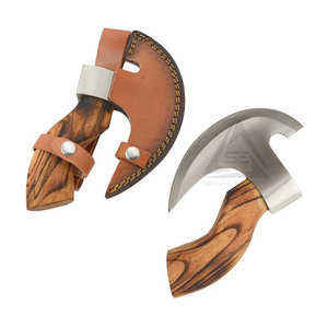 OEM Service Latest Design Pizza Cutting <b>Axe</b> Wood <b>Handle</b> Stainless Steel Blade High Quality in Stock Hot Sale - Product Image 1