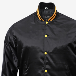 แจ็กเก็ตผ้าซาตินสำหรับผู้ชายและผู้หญิงแจ็กเก็ตผ้าซาตินลายปักที่บุด้วยผ้าสองชั้นสำหรับ100% ออกแบบได้ตามที่ต้องการ - Product Image 4