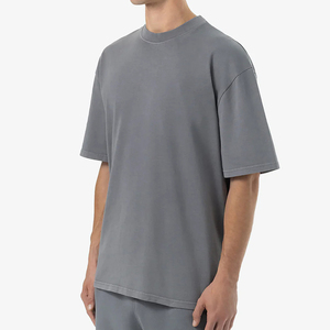 Fabricantes de Camisetas OEM, Camisetas Personalizadas de Manga Corta con Logotipo Frontal 100% Algodón para Hombre, Cuello Redondo, Casuales, Transpirables, de Secado Rápido, para Fitness - Product Image 2