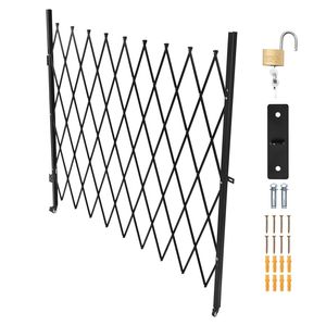 Cancelletto a Forbice in Acciaio Bloccabile per Scuole con Ruote Girevoli a 360° e Design Retrattile - Product Image 1
