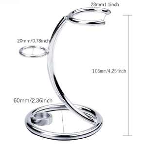 Kits de rasage en ferroalliage pour hommes et supports pour rasoirs de sûreté à double tranchant, porte-brosse à raser, porte-pinceaux de maquillage - Product Image 5