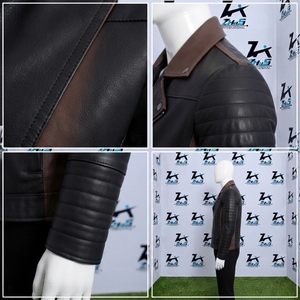 Reasonable Price Breathable Lightweight Winter Jacket Stand Collar Zipper Closure Casual Wear <b>Top</b> Selling Men's <b>Leather</b> Jacket - Product Image 4