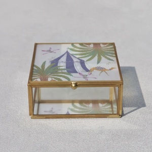 Boîte de rangement et organisateur de bijoux de luxe en verre imprimé, modèle 2026, vente en gros, sur mesure - Product Image 2