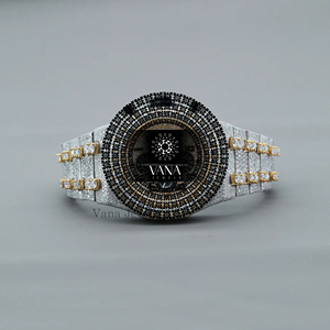 นาฬิกาข้อมือผู้ชาย VANA JEWELS หรูหรา ระบบจักรกล ตัวเรือนสแตนเลสทรงกลม หน้าปัดอนาล็อก กระจกแซฟไฟร์ 42 มม. สายแบบพับได้ - Product Image 1