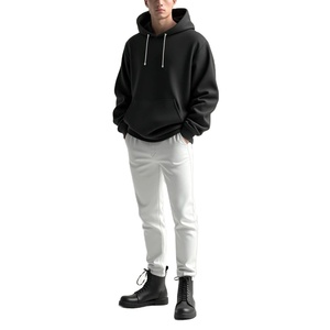 Sudaderas con Capucha de Moda para Hombre, Otoño Invierno, Tendencia, Sudaderas con Media Cremallera, Sudaderas con Capucha y Cordón para Hombre de BD - Product Image 3