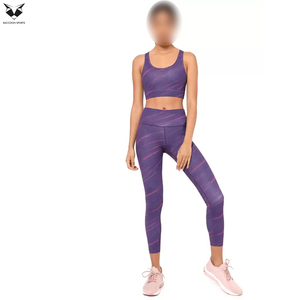 Sujetador Deportivo de Compresión Morado de Doble Tono 2026 en un Solo Color, Ropa de Yoga y Fitness, Diseño Más Reciente, Ropa para Mujer, Más Vendido - Product Image 4